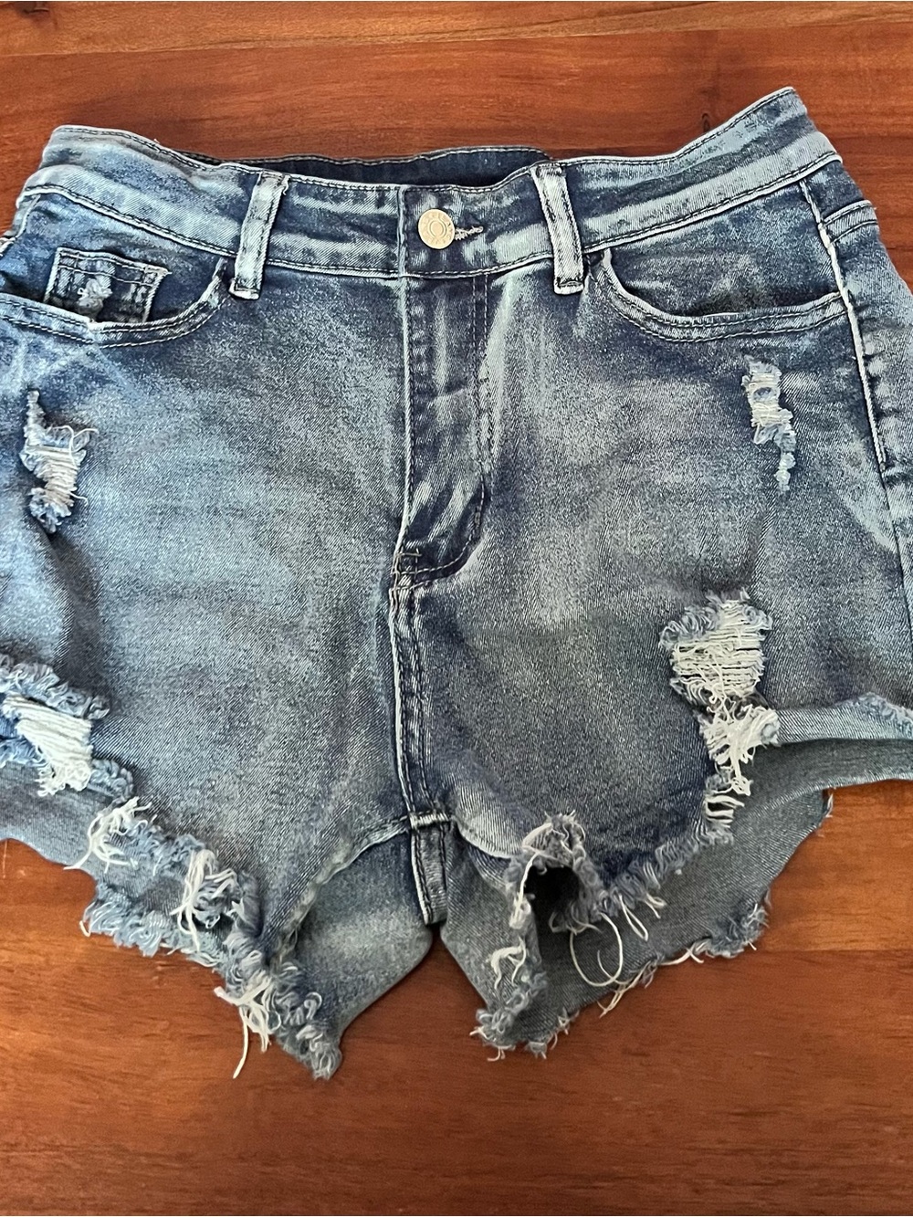 T.J.Maxx Distressed Light Blue Denim Cutoff Shorts